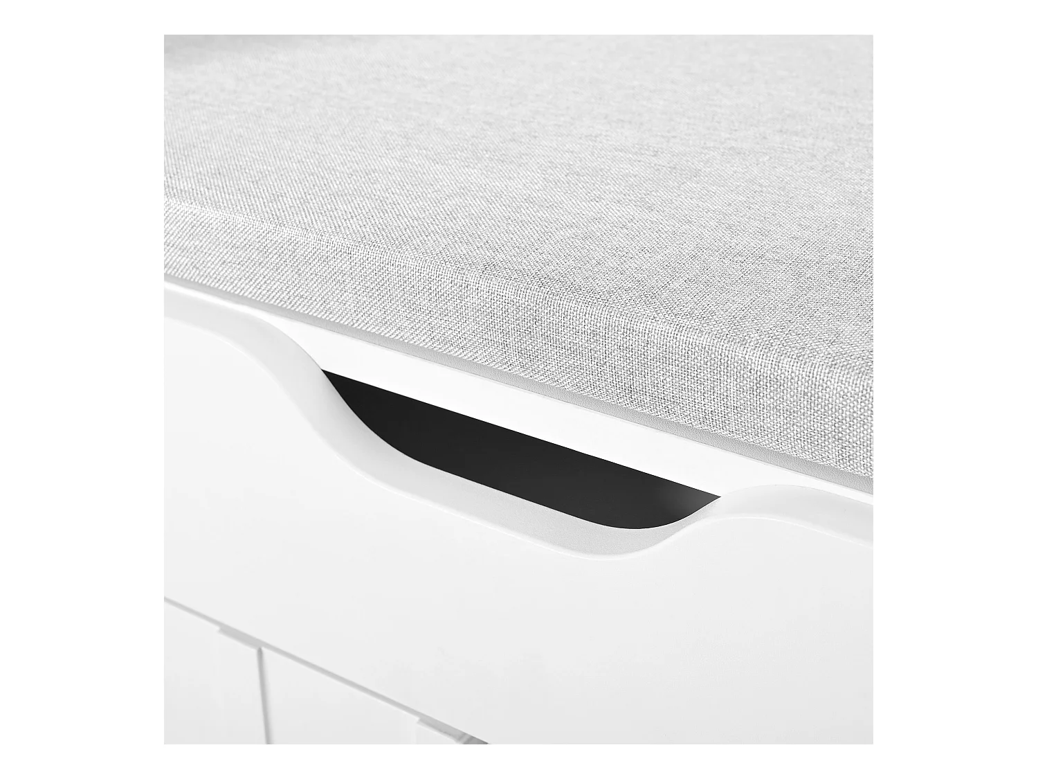 Meuble à chaussures blanc - Meuble à chaussures avec 1 tiroir et 3 portes - pour couloir et chambre