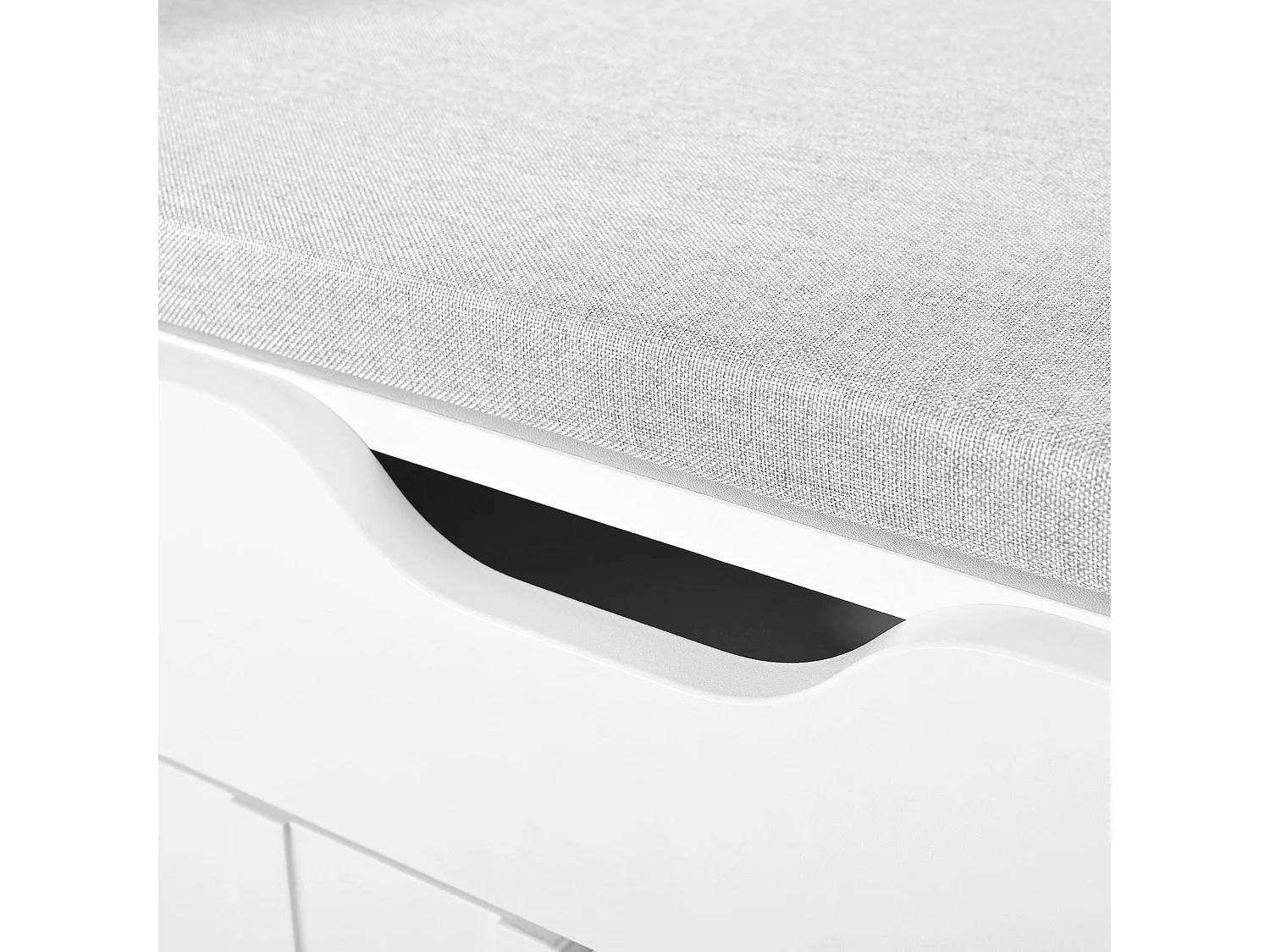 Weißer Schuhschrank - Schuhschrank mit 1 Schublade und 3 Türen - für flur und schlafzimmer