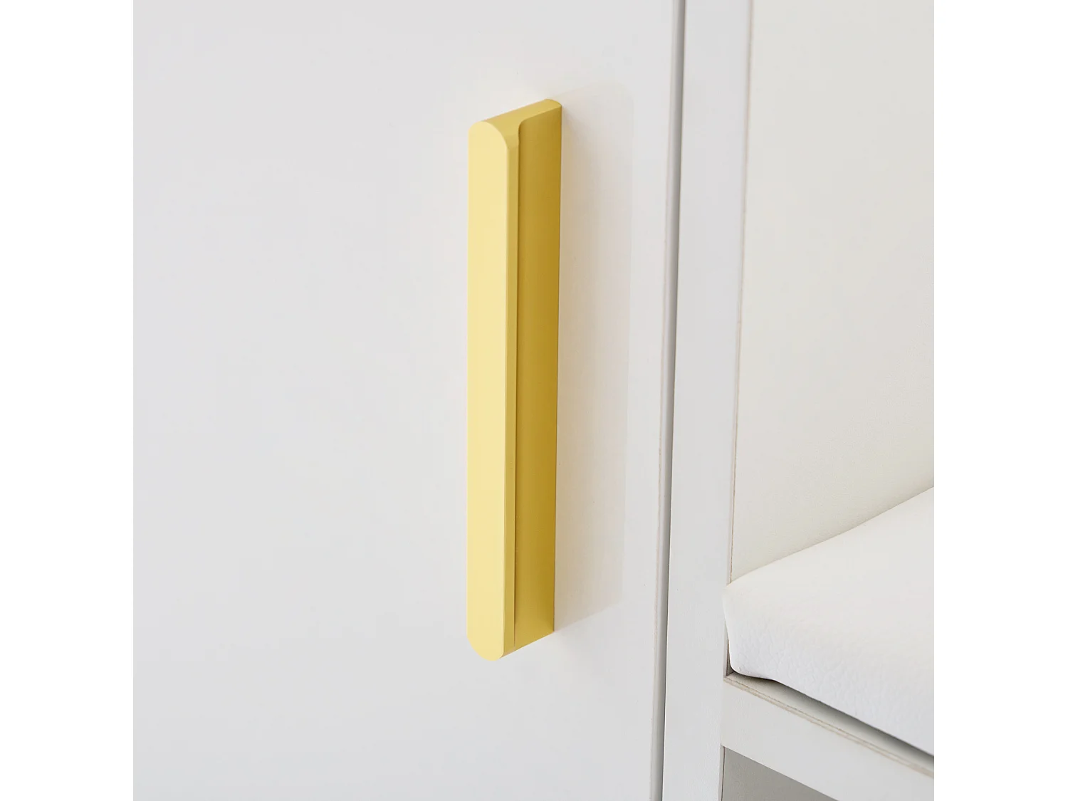 Meuble à chaussures blanc - Meuble à chaussures avec 1 porte et siège - rangement ouvert - pour salon et chambre