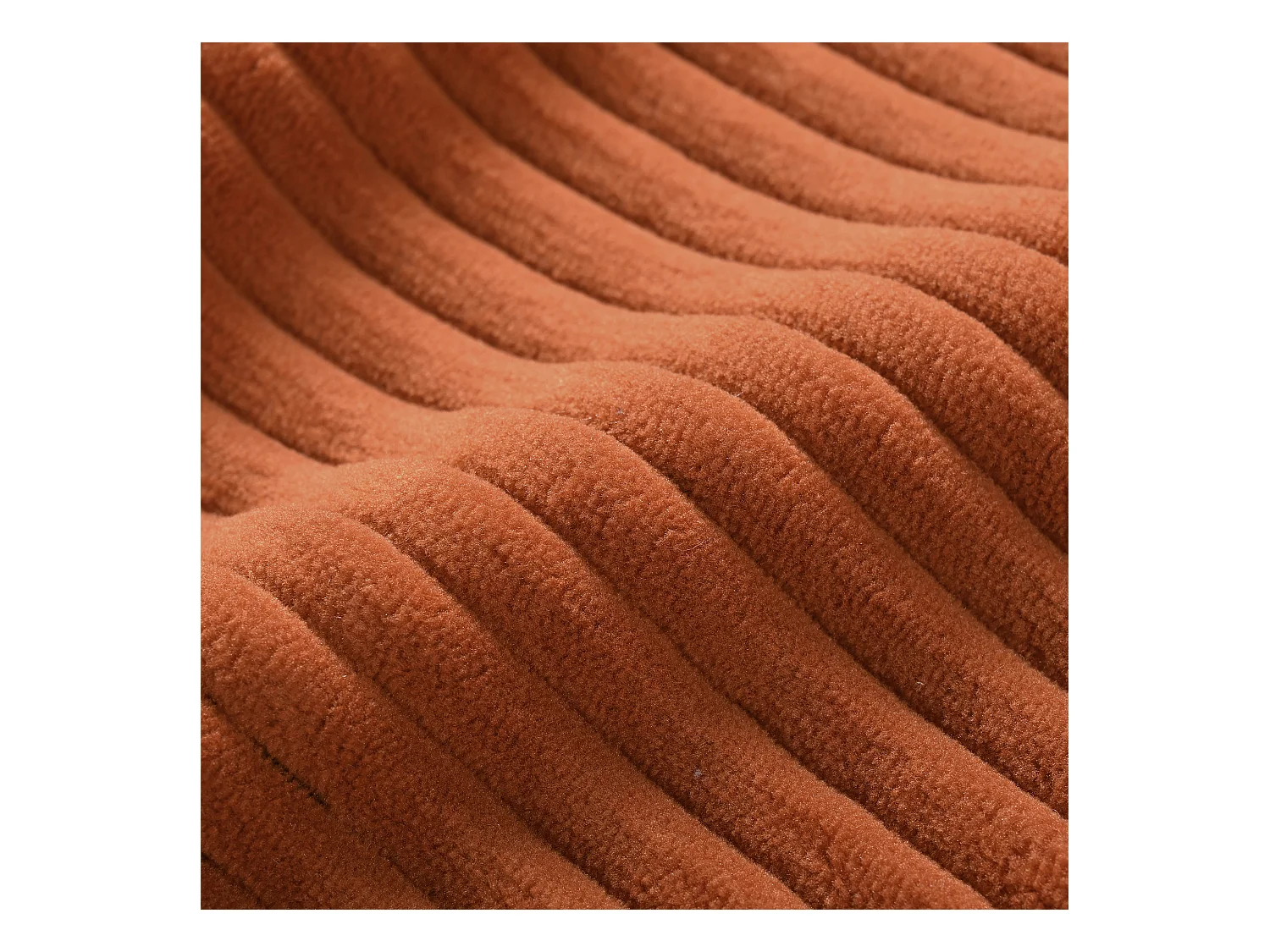 Canapé d'angle droit - Canapé avec coussins de dossier et repose-pieds amovible - orange