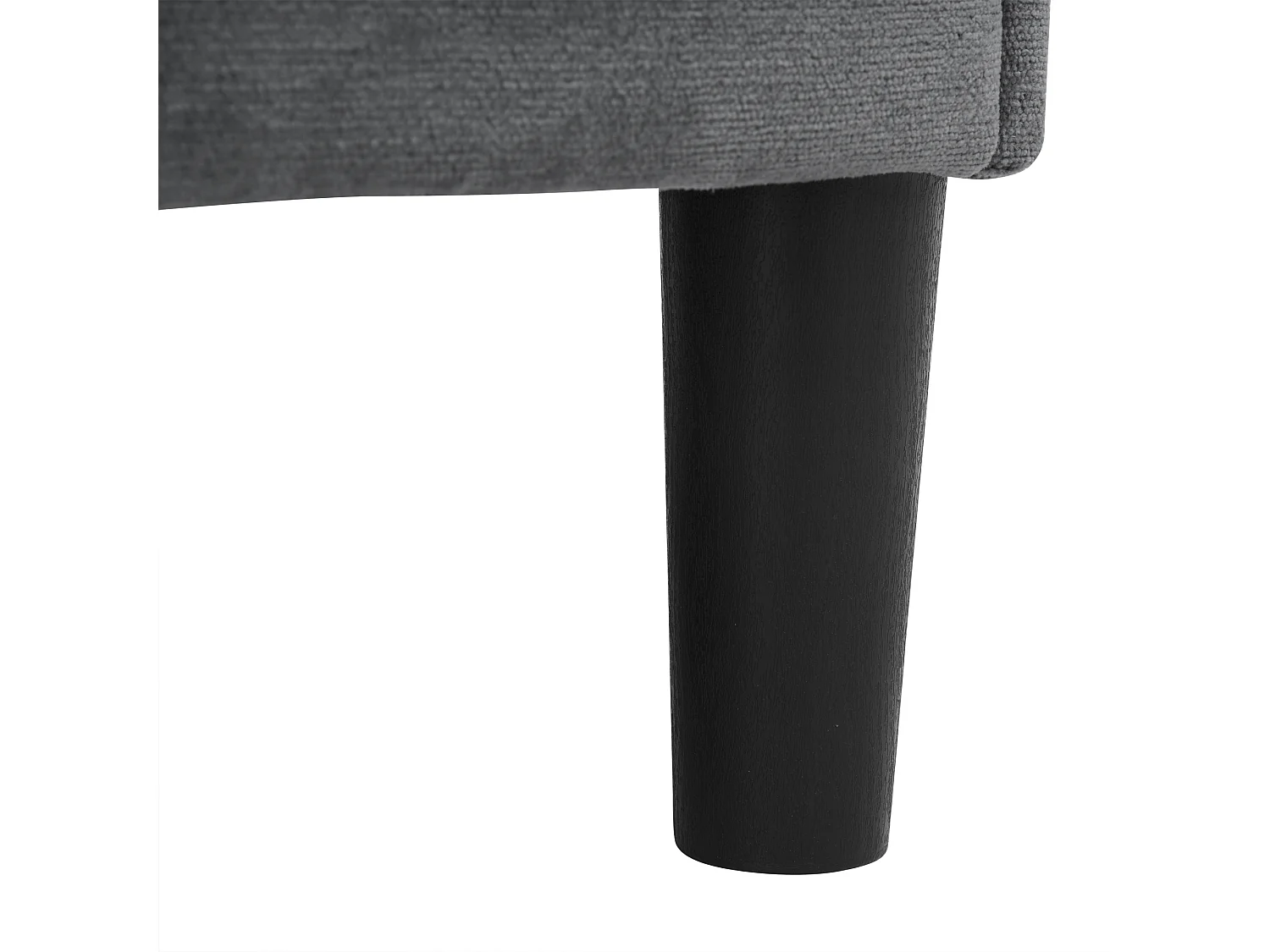 Canapé d'angle droit - Canapé avec 2 porte-gobelets et chargeur USB - lin gris