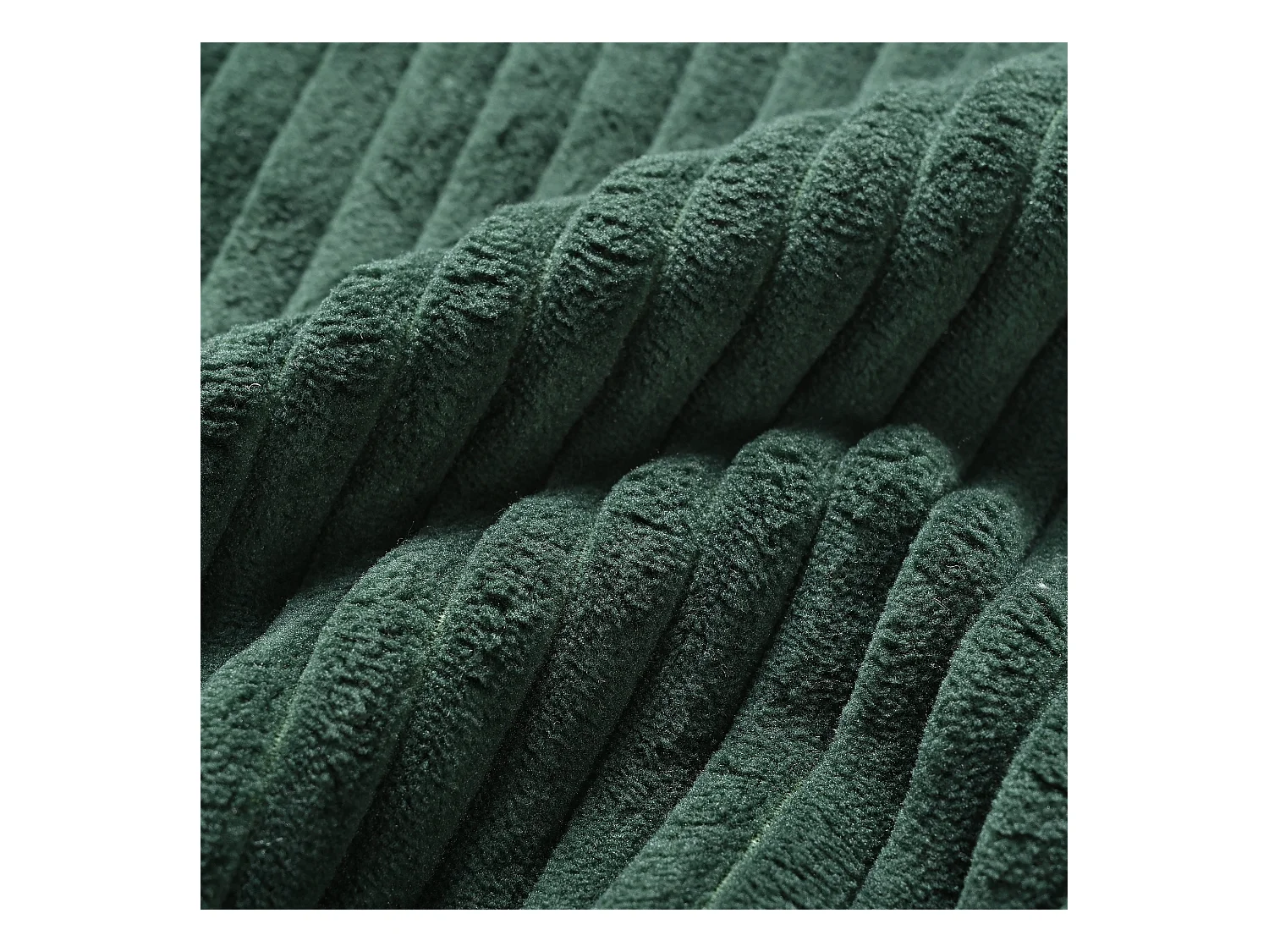 Canapé d'angle droit - Canapé avec coussins de dossier et repose-pieds amovible - vert