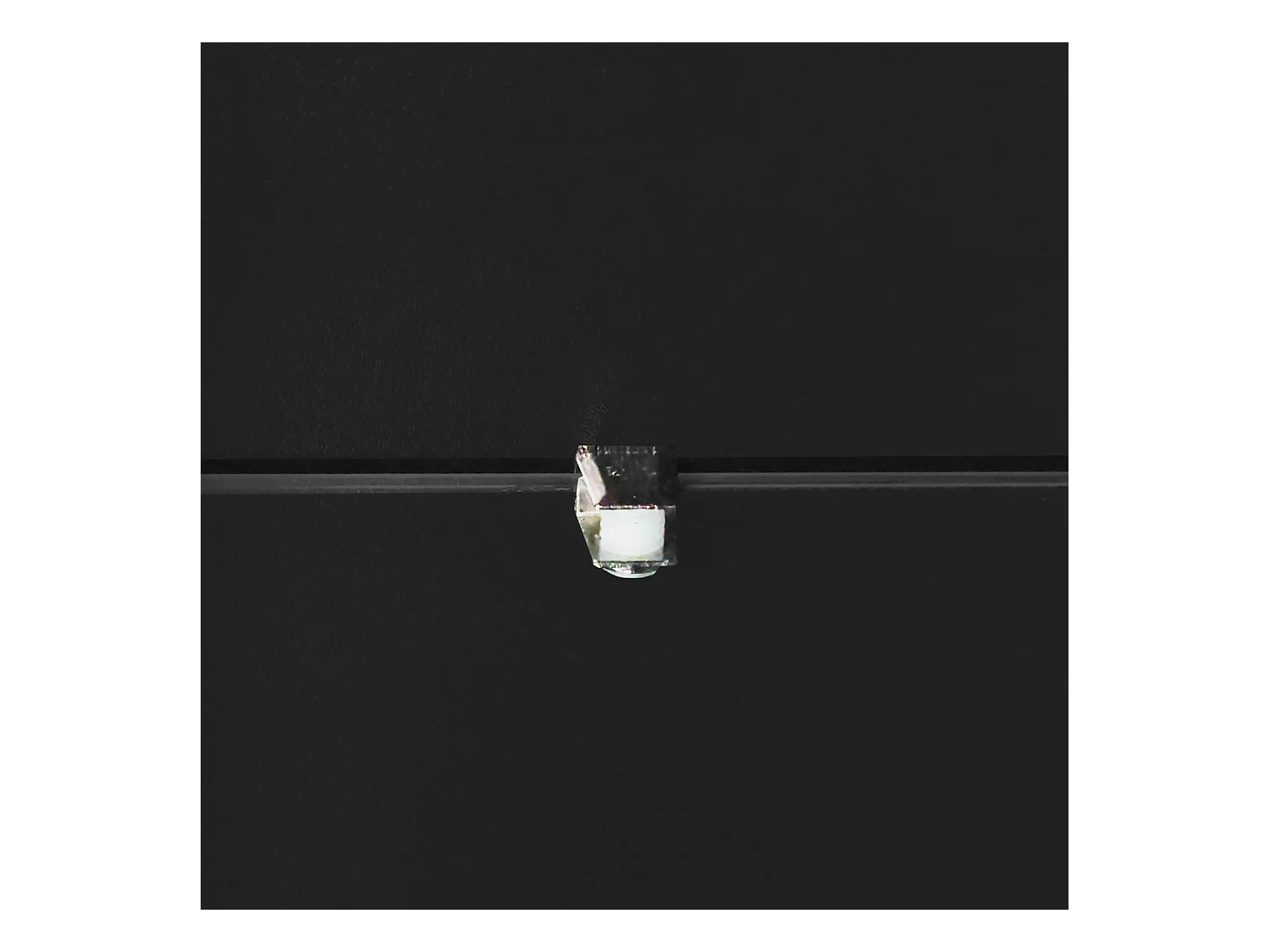 Vitrine noir - Vitrine avec lumières LED et 3 étagères en verre - pour salon et chambre