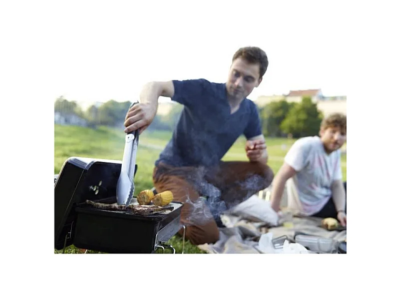 Barbecue à Charbon Weber Go-Anywhere Noir - Grille en Acier Chromé - Poignée en Nylon Renforcée - Garantie 10 ans