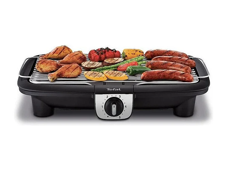 Barbecue électrique Tefal EasyGrill XXL sur pieds, Large surface, Thermostat réglable