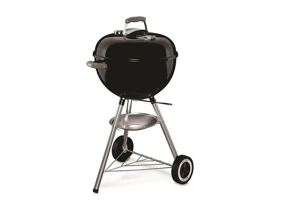 Barbecue charbon Classic Kettle 47 cm noir avec thermomètre, système One-Touch et grille acier chromé