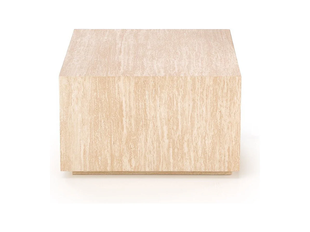Table basse carrée 60 x 60 couleur travertin MIO