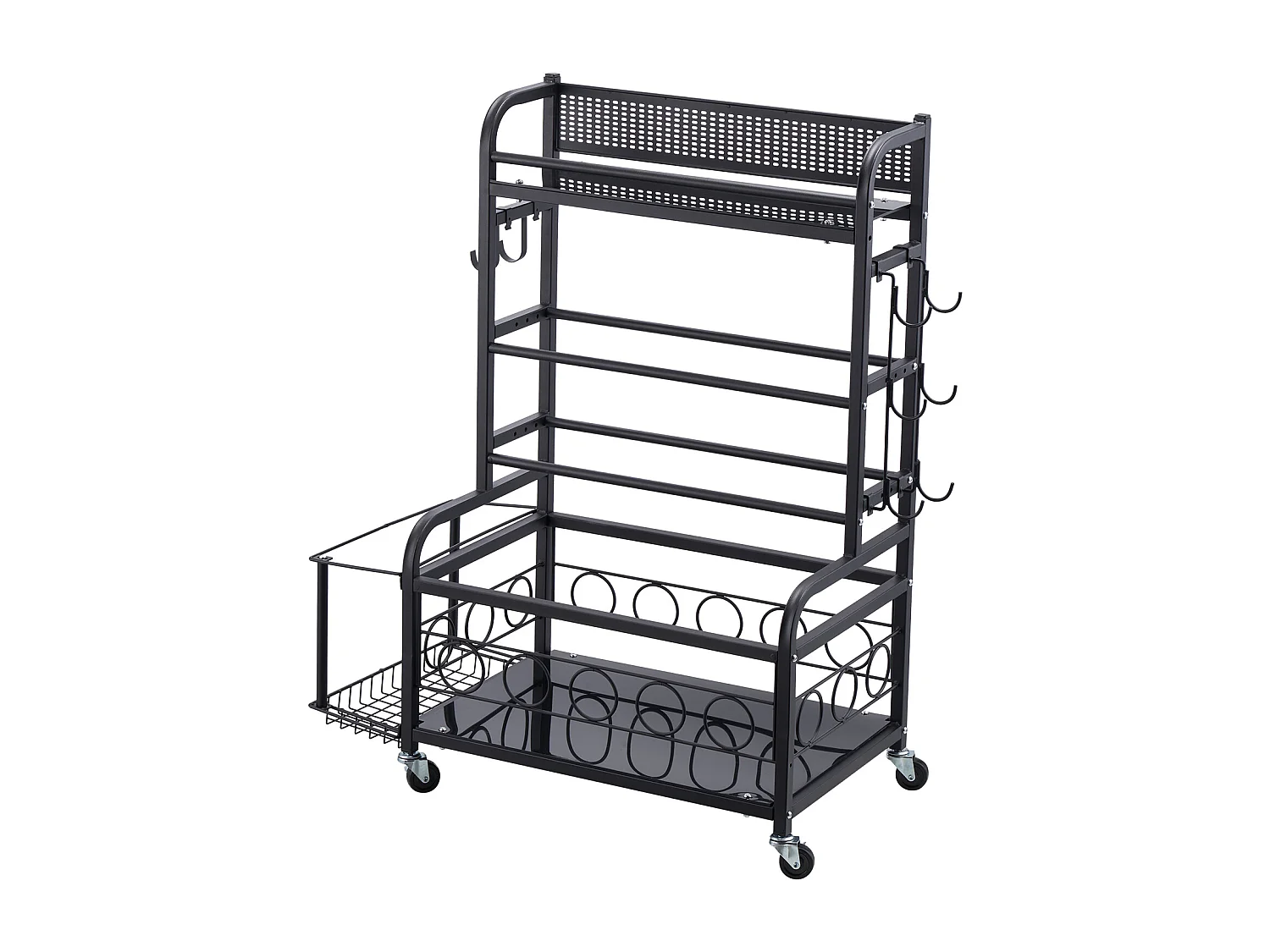 Organiseur de Salle SucceBuy de Sport, Rangement pour Tapis de Yoga et Support de Poids pour Haltères