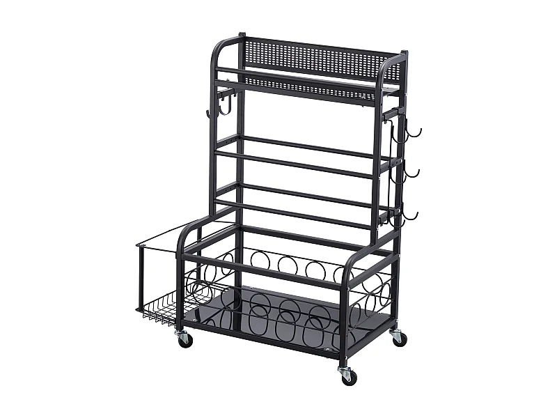 Organiseur de Salle SucceBuy de Sport, Rangement pour Tapis de Yoga et Support de Poids pour Haltères