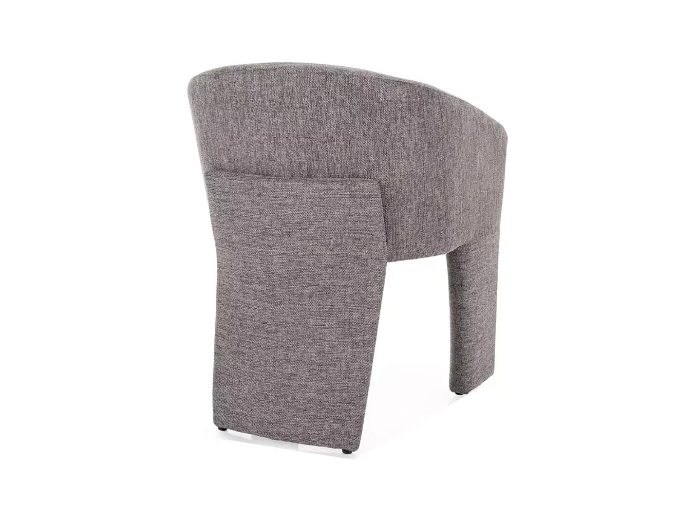 Chaise design tripode en tissu gris NOLAN