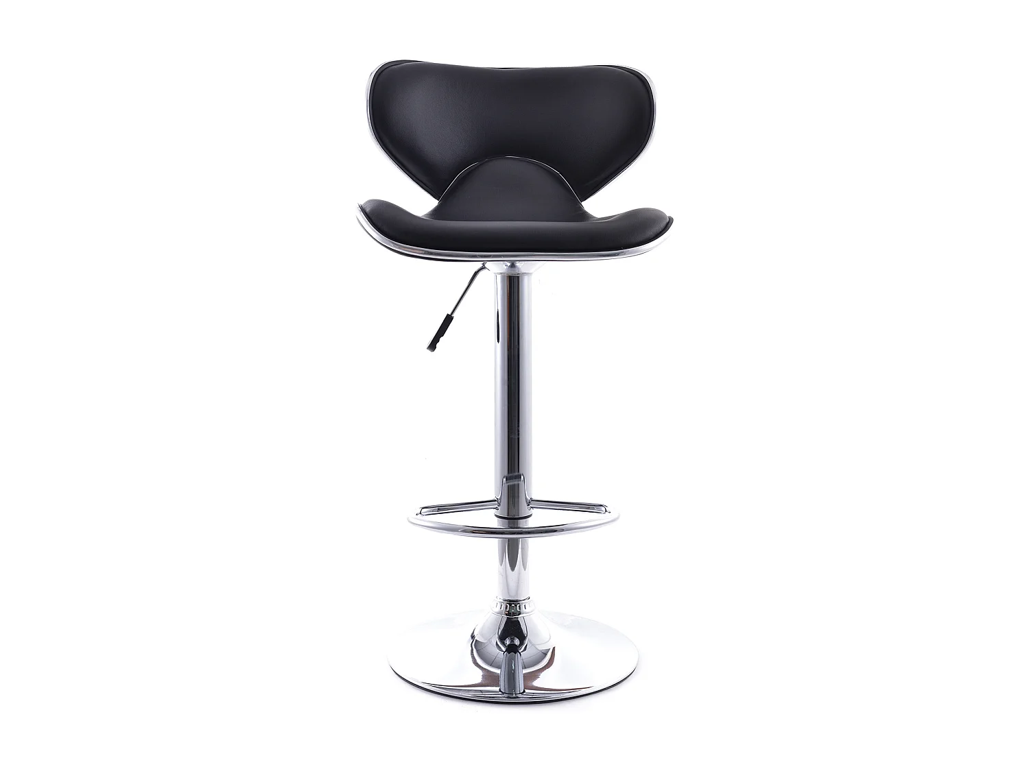 Tabouret de bar pivotant avec dossier - Dossier courbe Orange