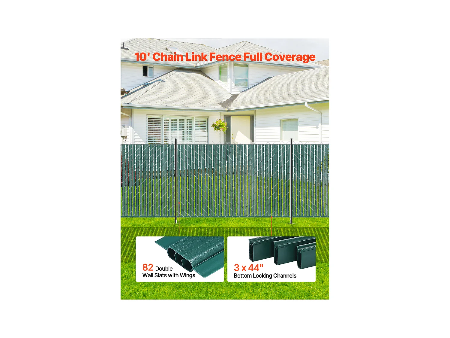 Clôture à Mailles SucceBuy Clôture à Mailles Losangées, à Double Paroi avec Ailes pour Clôture de 1,2 m de Haut