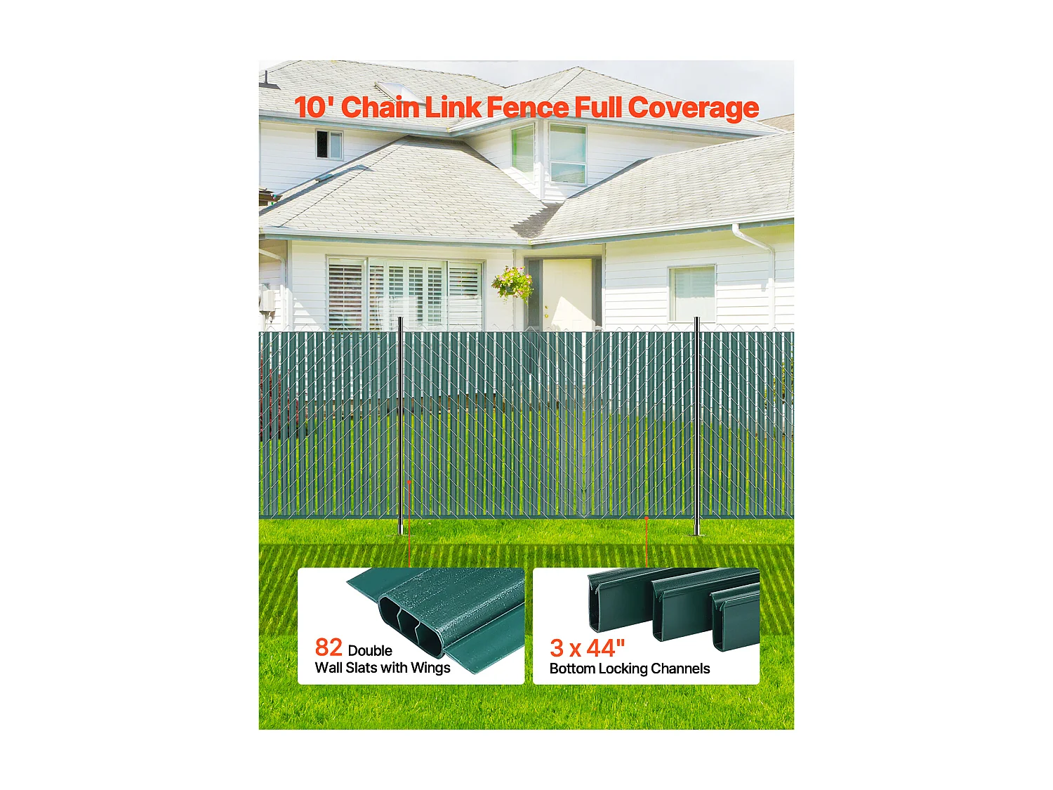 Clôture à Mailles SucceBuy Clôture à Mailles Losangées, à Double Paroi avec Ailes pour Clôture de 1,2 m de Haut