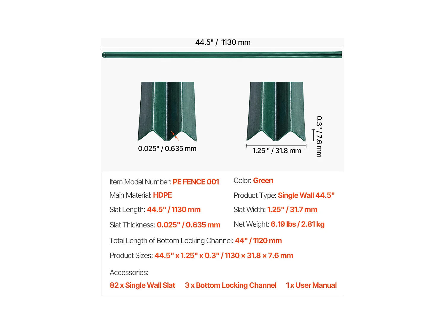 Clôture à Mailles SucceBuy Kit d'Intimité à Simple Paroi pour Clôture à Mailles Losangées de 1,2 m de Haut, Verrouillable par le Bas, Vertes
