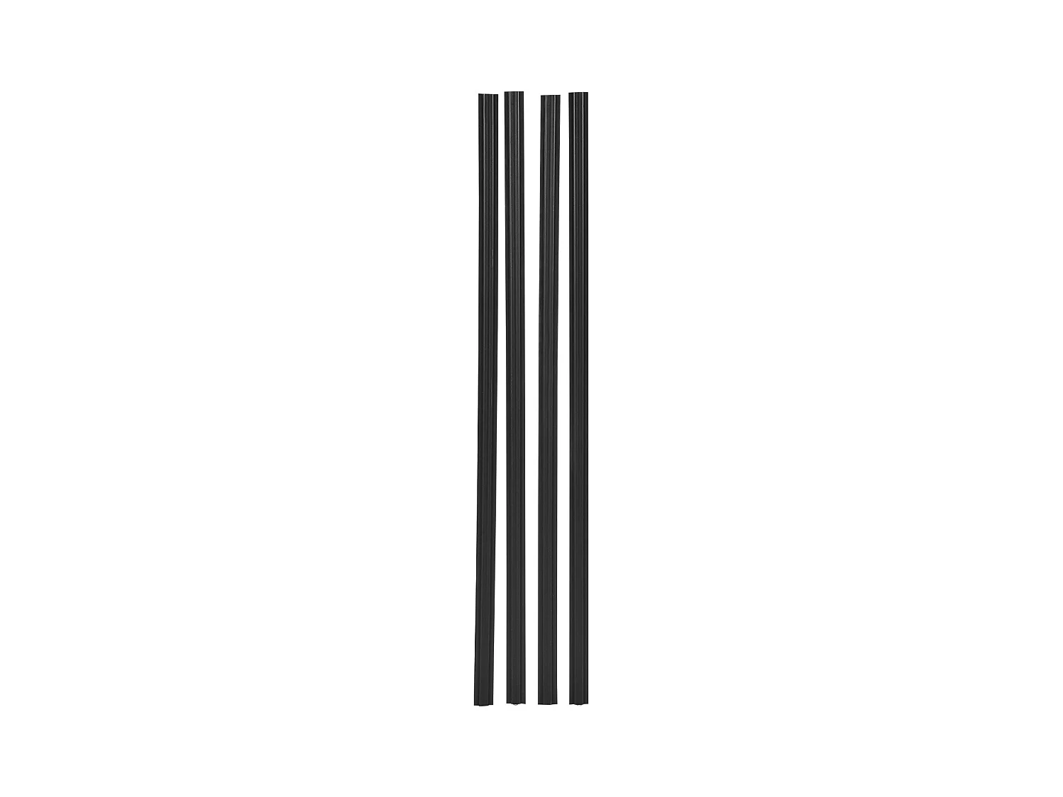 Clôture à Mailles SucceBuy Kit d'Intimité à Double Paroi avec Ailettes pour Clôture à Mailles Losangées de 2,4 m de Haut, Noires