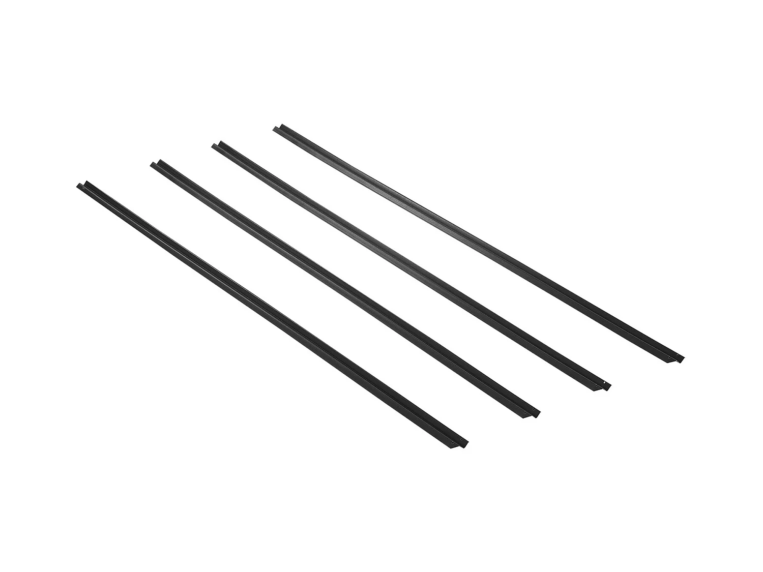 Clôture à Mailles SucceBuy Kit d'Intimité à Simple Paroi pour Clôture à Mailles Losangées de 1,80 m de Haut, Verrou Inférieur, Noir