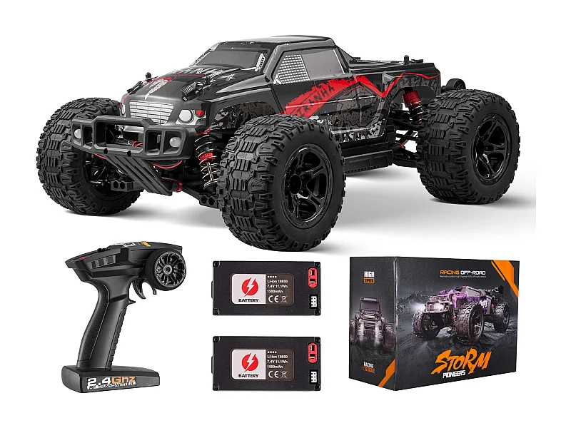 Voiture Electrique Enfants SucceBuy Voiture Tout-Terrain Télécommandée à l'Échelle 1:10 pour Enfants, 4 Roues Motrices