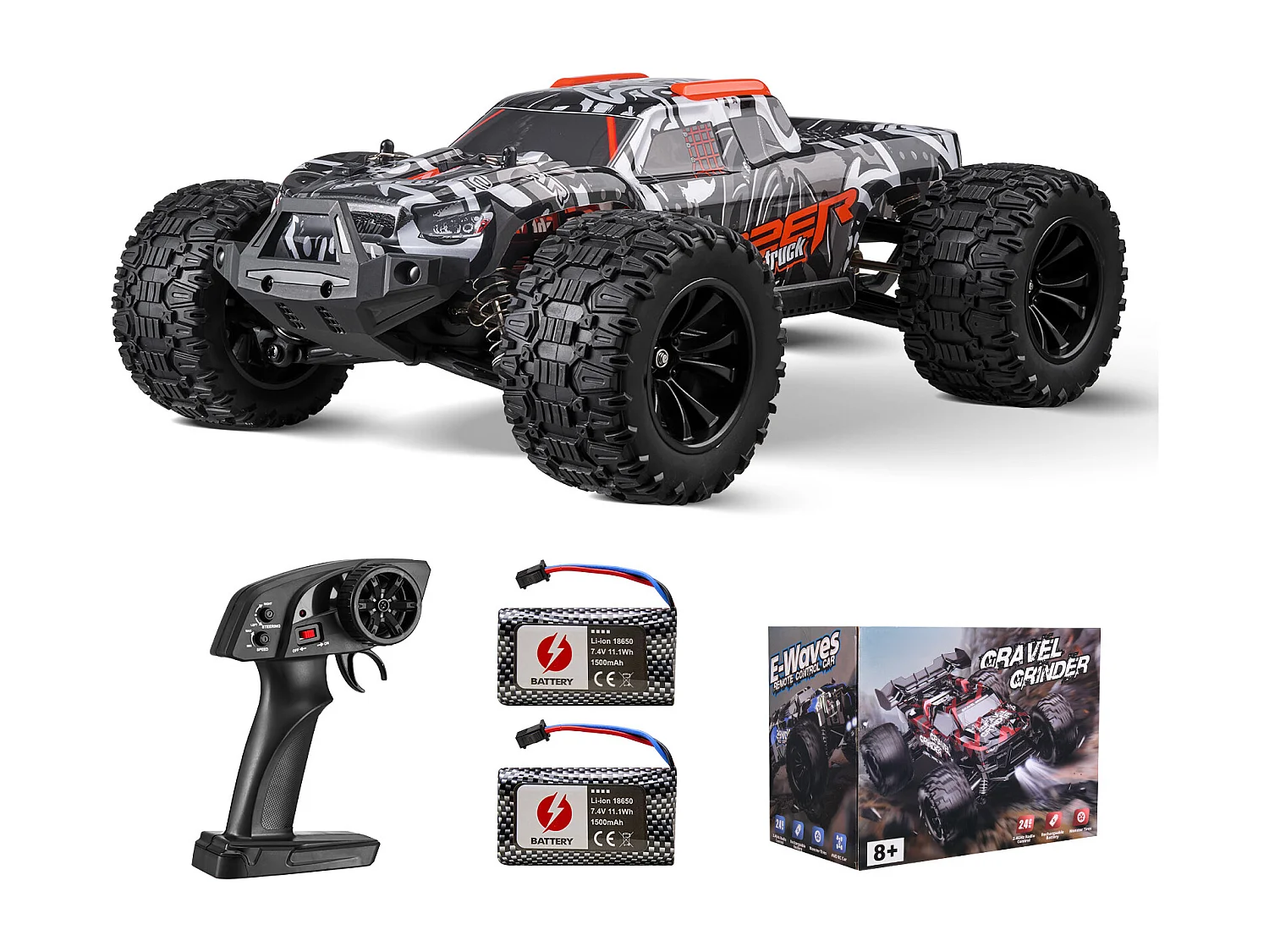 Samochód Elektryczny dla Dzieci SucceBuy 1:14 Skala RC Samochód dla Dzieci, 4WD Terenowy