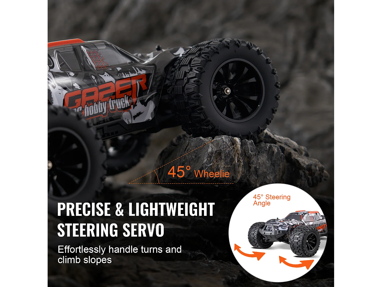 Samochód Elektryczny dla Dzieci SucceBuy 1:14 Skala RC Samochód dla Dzieci, 4WD Terenowy