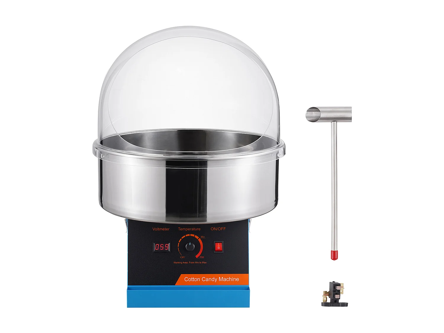 Kommerzielle Zuckerwattemaschine SucceBuy , Zuckerwattemaschine 1000 W,für Zuhause, Kindergeburtstag, Familienfeier, Blau