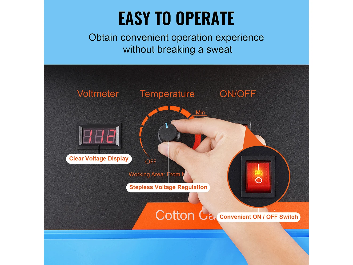 Kommerzielle Zuckerwattemaschine SucceBuy , Zuckerwattemaschine 1000 W,für Zuhause, Kindergeburtstag, Familienfeier, Blau