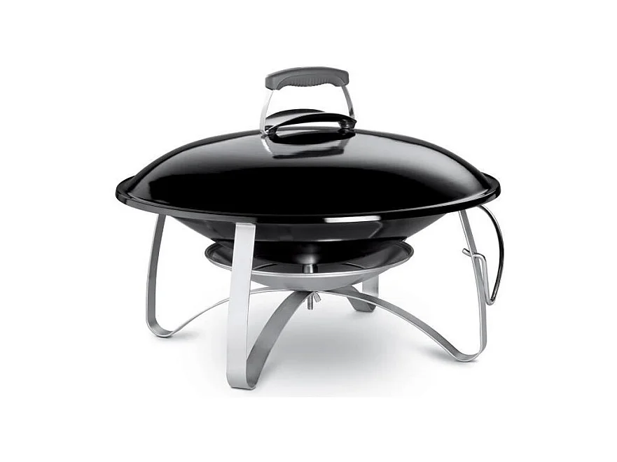 Cheminée mobile de jardin en acier émaillé noir