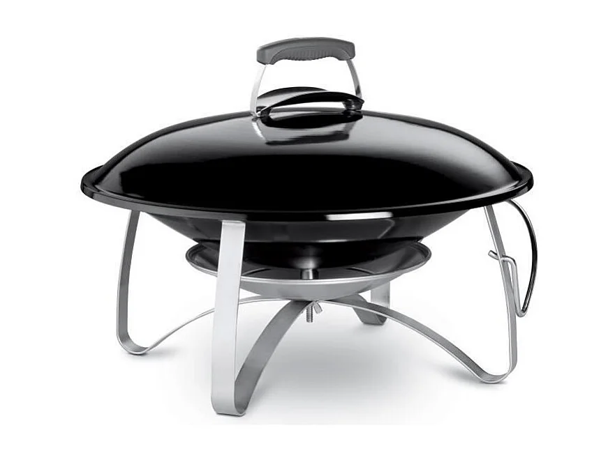 Cheminée mobile de jardin en acier émaillé noir