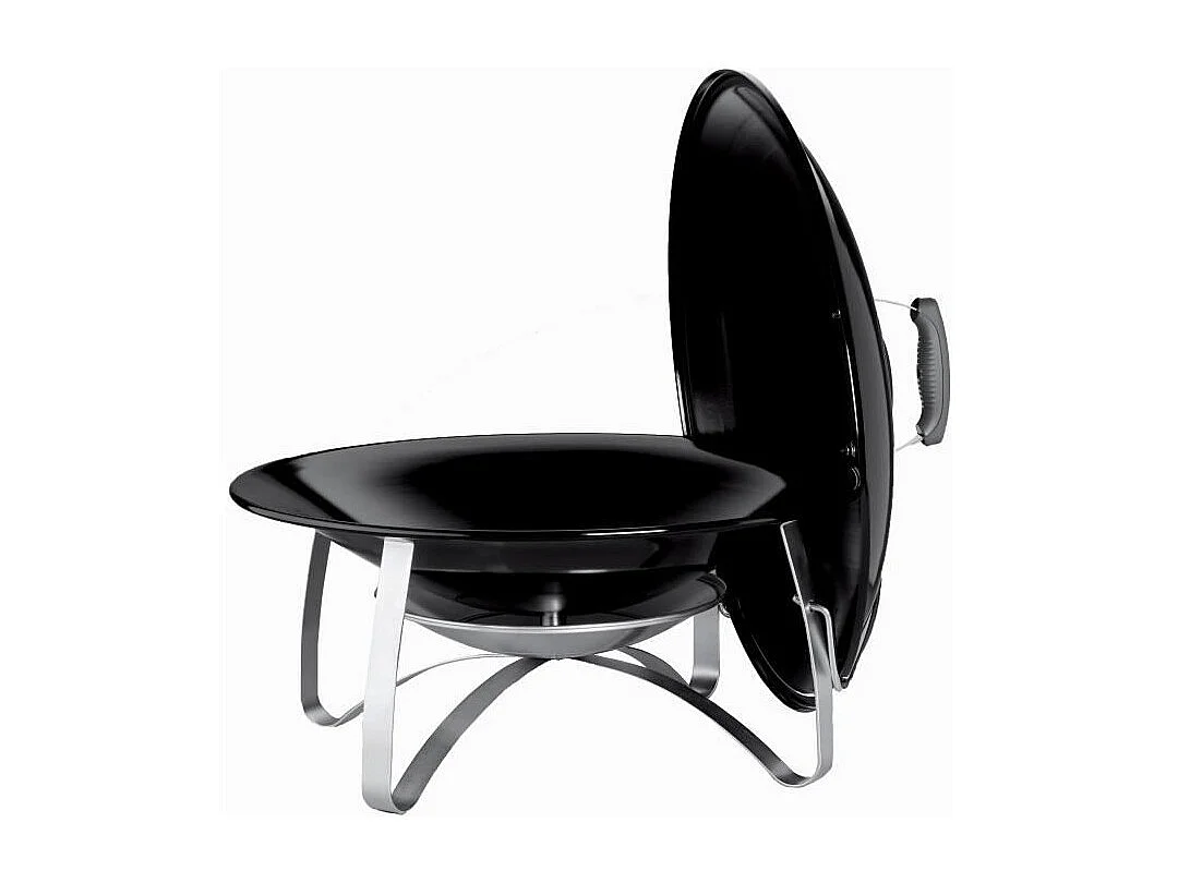 Cheminée mobile de jardin en acier émaillé noir