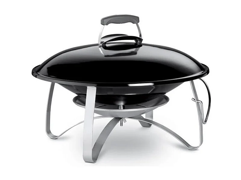 Cheminée mobile de jardin en acier émaillé noir