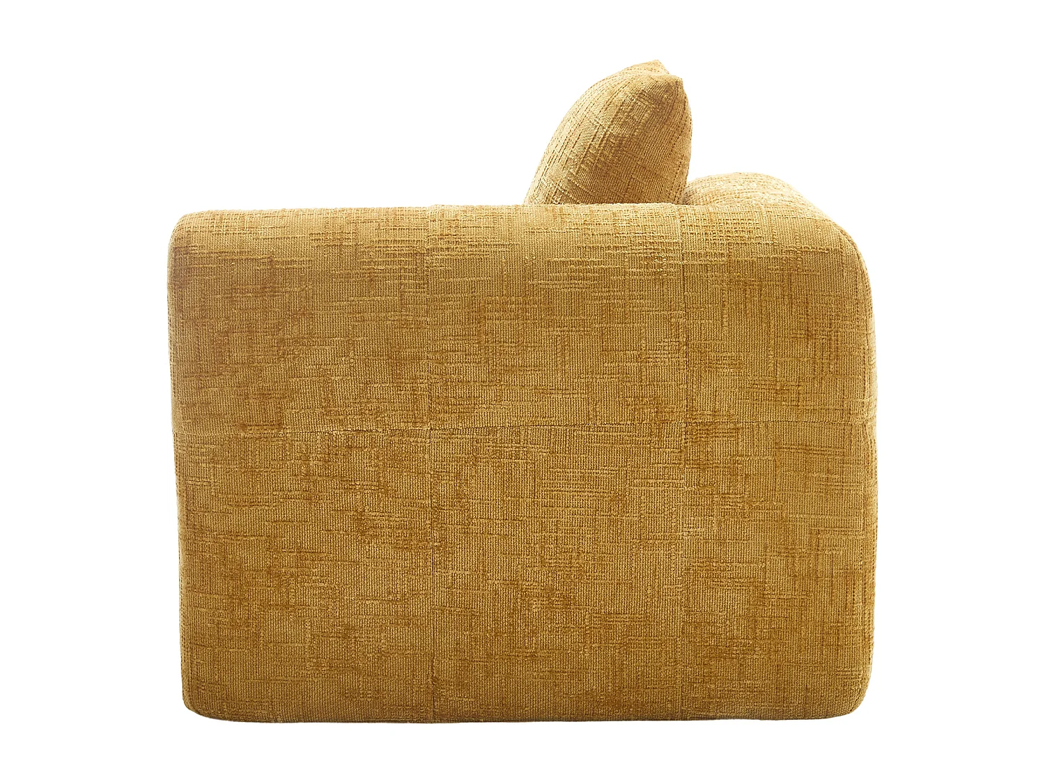 Gelb 1-Sitzer-Sofa - Gerades Sofa mit Kissen und Aufbewahrungstaschen - schneemuster