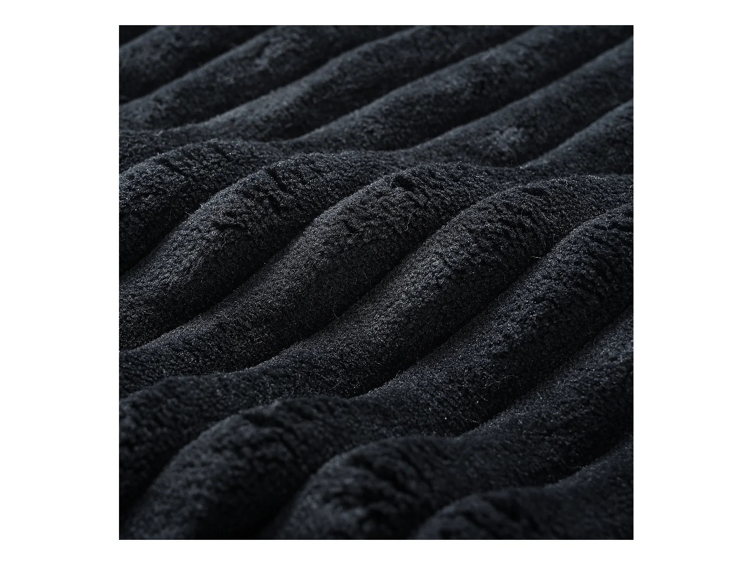 Canapé d'angle droit - Canapé avec coussins et accoudoirs - noir - pour salon et chambre