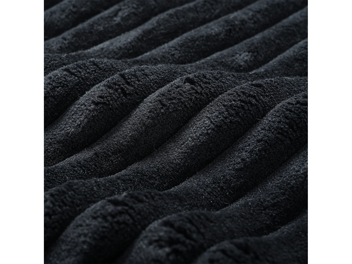 Hoekbank - Bank met kussens en armleuningen - zwart - voor woonkamer en slaapkamer