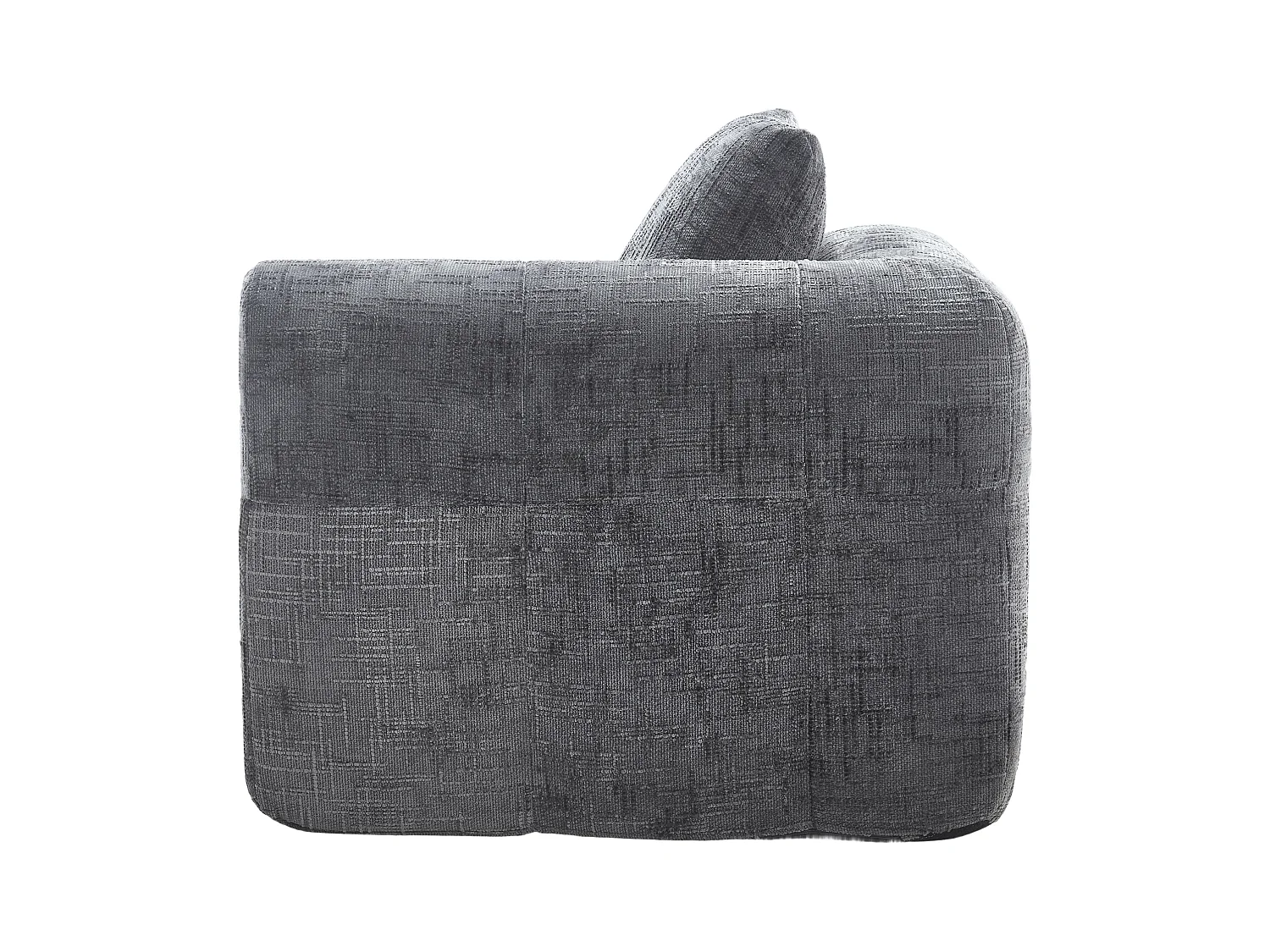 Divano 1 posto grigio - Divano dritto con cuscini e tasche portaoggetti - motivo neve