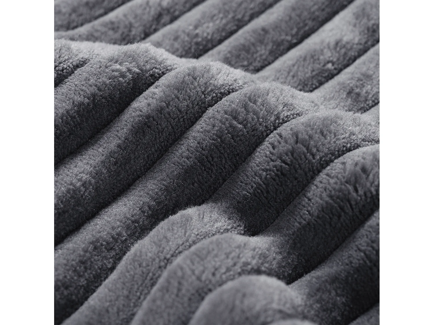 Canapé d'angle droit - Canapé avec coussins et accoudoirs - gris - pour salon et chambre