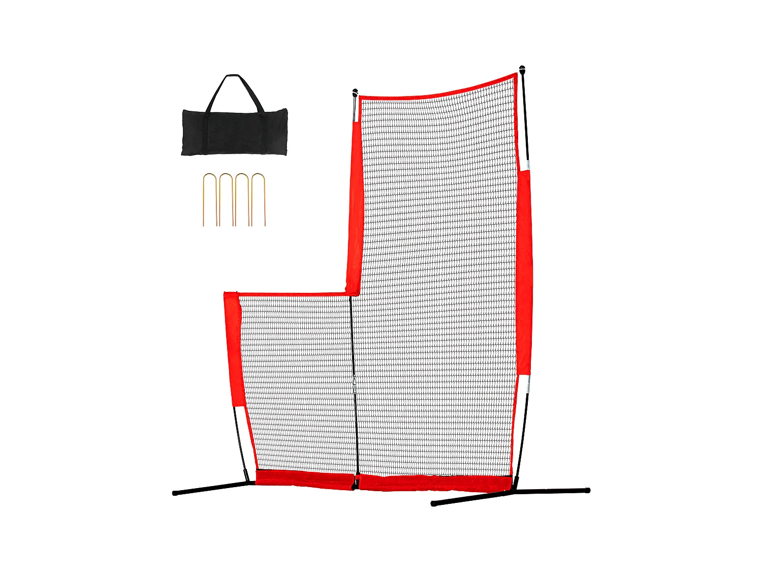 Filet de Baseball SucceBuy en Forme de L de 210 x 210cm pour Cage de Frappeurs, Écran de Softball