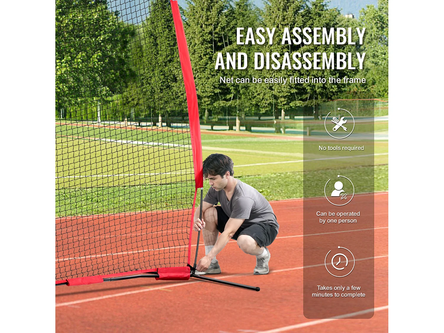Filet de Protection Barricade SucceBuy, Filet d'Entraînement pour Softball, 360 x 270cm, Écran d'Entraînement pour Baseball, Softball, Football, Hockey