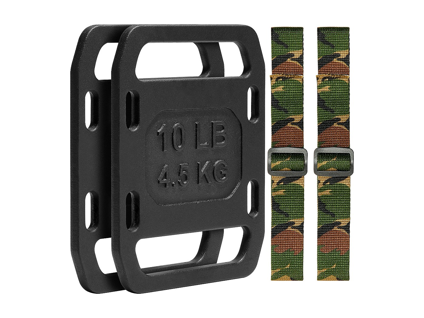 Lot De Disques (plaques) De Poids Sports Authority - 10, 5 Et 2.5 Lb - Standard 1" - Occasion