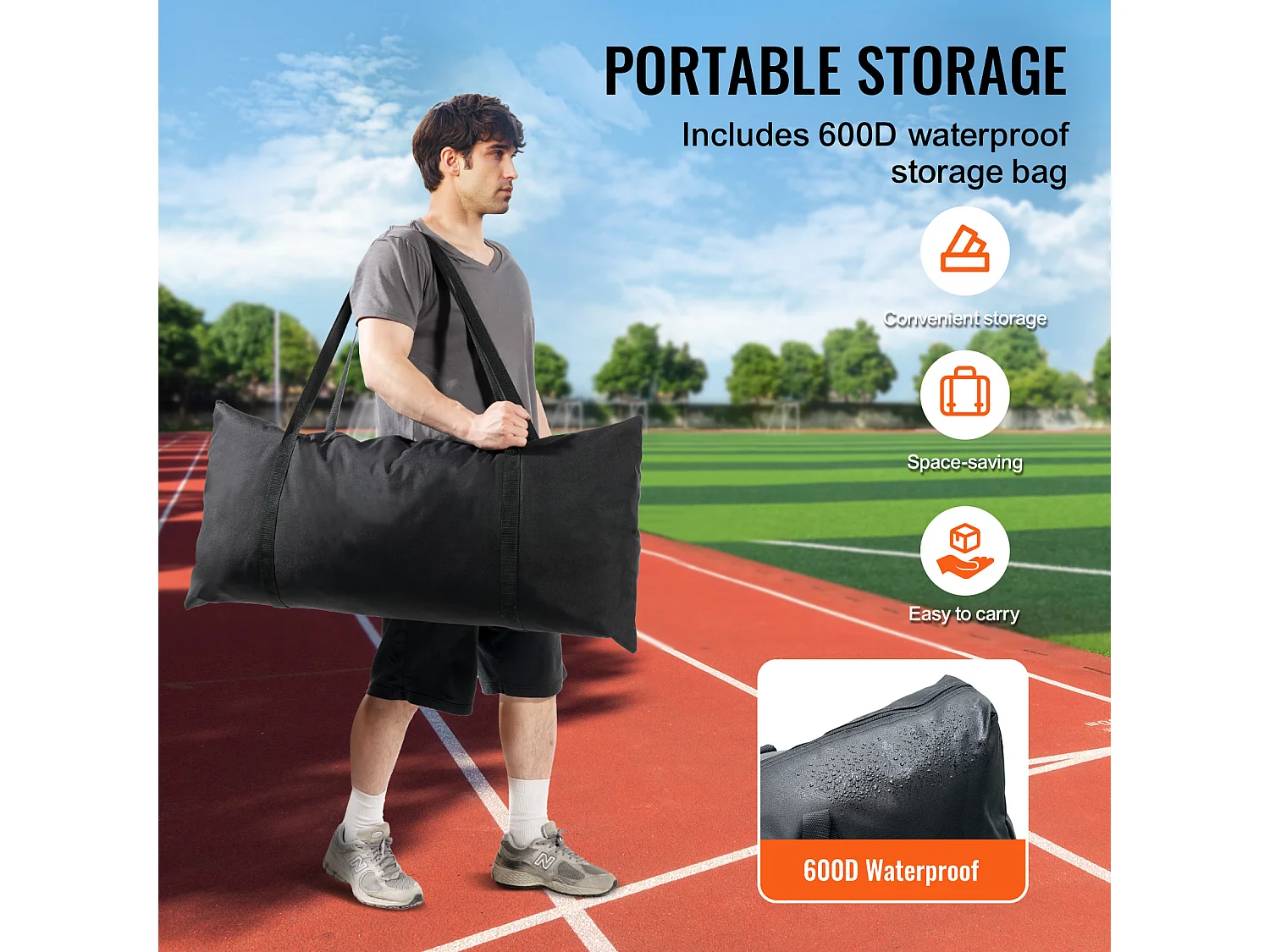 Filet de Protection SucceBuy, 51 x 25cm, Filet de Protection pour le Sport, Équipement d'Entraînement Portable avec Sac de Transport, Écran de Protection
