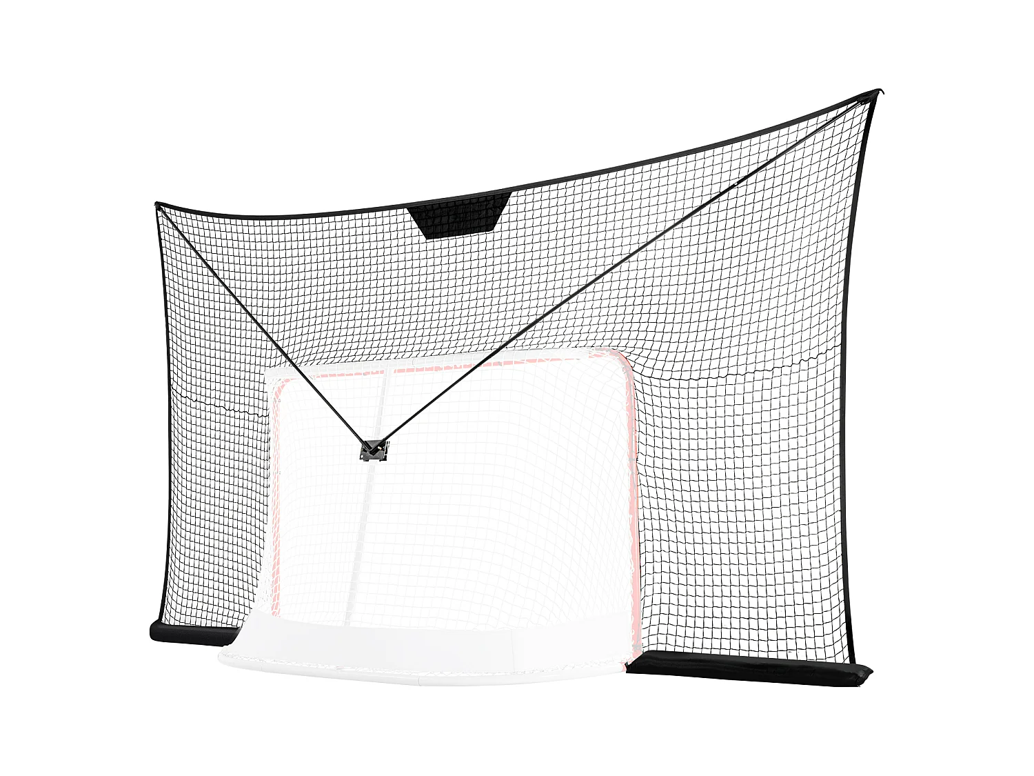 Red de Parada SucceBuy de Portería de Hockey Red de Objetivo de Deporte de Hockey Callejero al Aire Libre 30 x 18cm