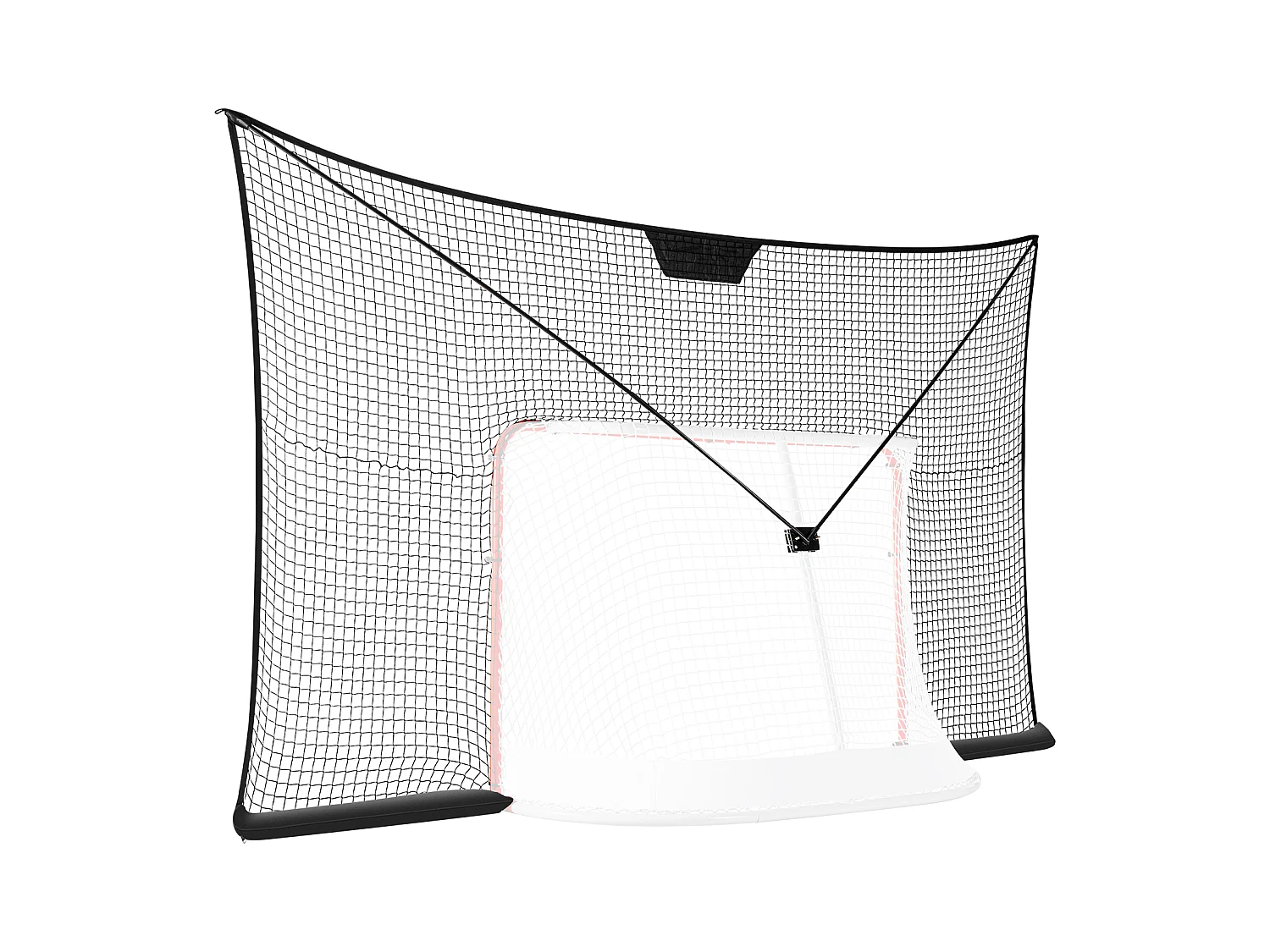 Red de Parada SucceBuy de Portería de Hockey Red de Objetivo de Deporte de Hockey Callejero al Aire Libre 30 x 18cm