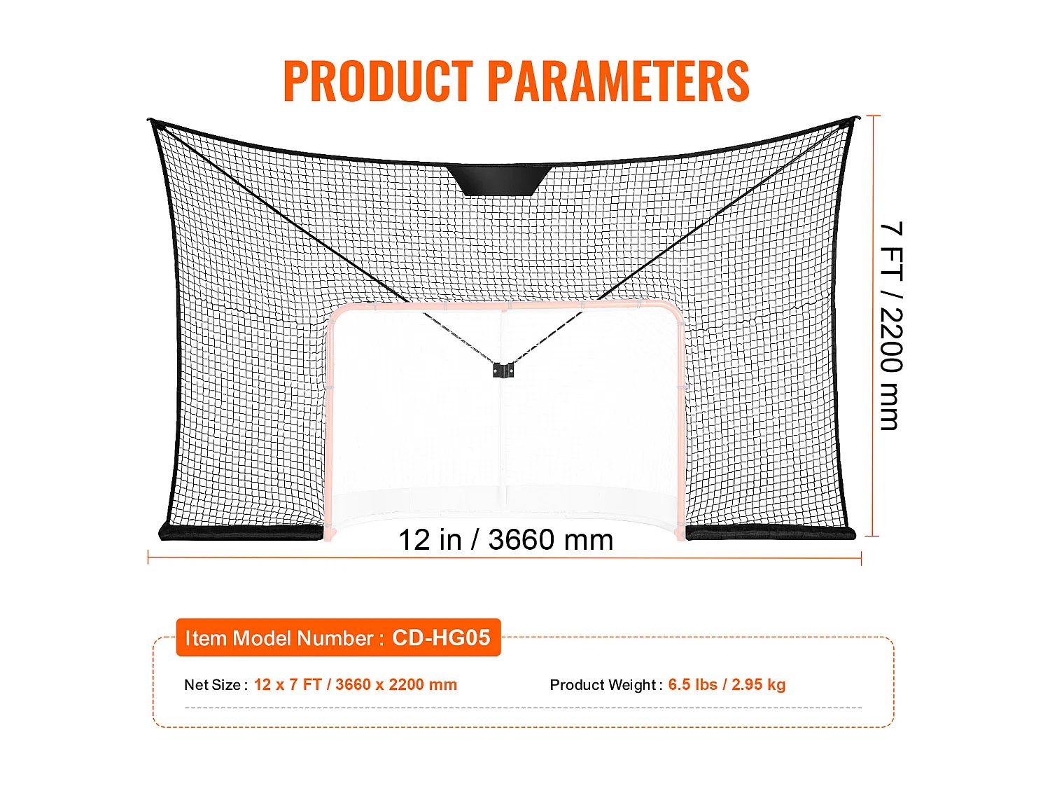 Filet de Butée SucceBuy de But de Hockey Filet de Cible de Sport de Hockey de Rue en Plein Air 30 x 18cm