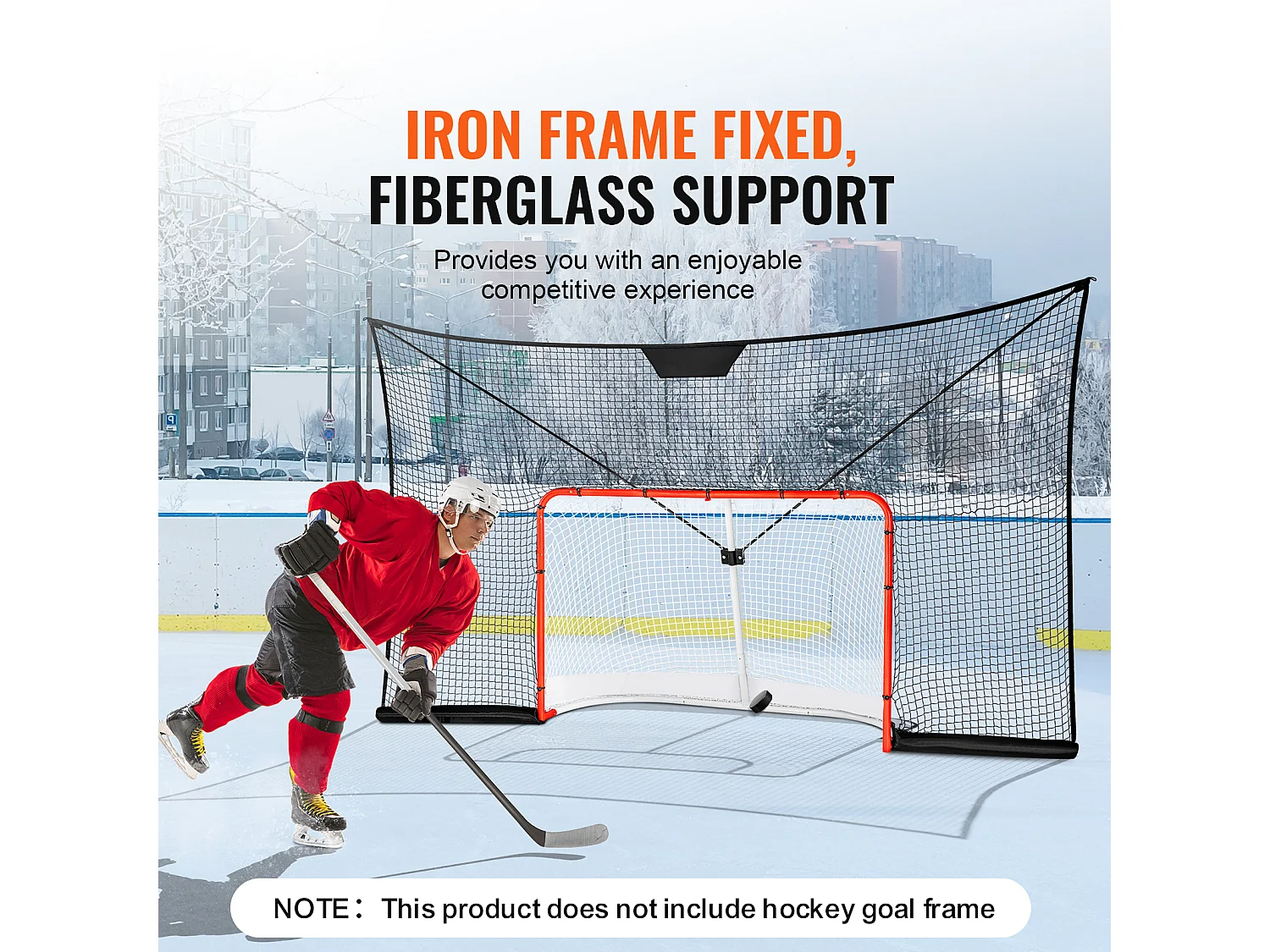 Filet de Butée SucceBuy de But de Hockey Filet de Cible de Sport de Hockey de Rue en Plein Air 30 x 18cm