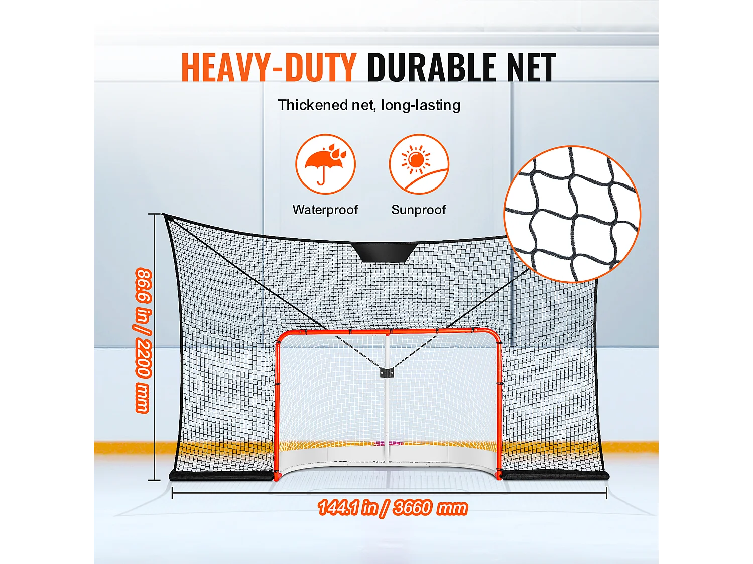 Stopnet SucceBuy van Hockeydoel Net van Sportdoel van Straathockey Buiten 30 x 18cm