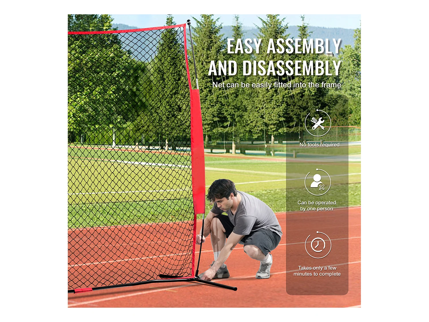 Filet de Protection SucceBuy, Filet d'Entraînement pour Softball, Barrière Sportive, 18 x 18cm pour l'Entraînement