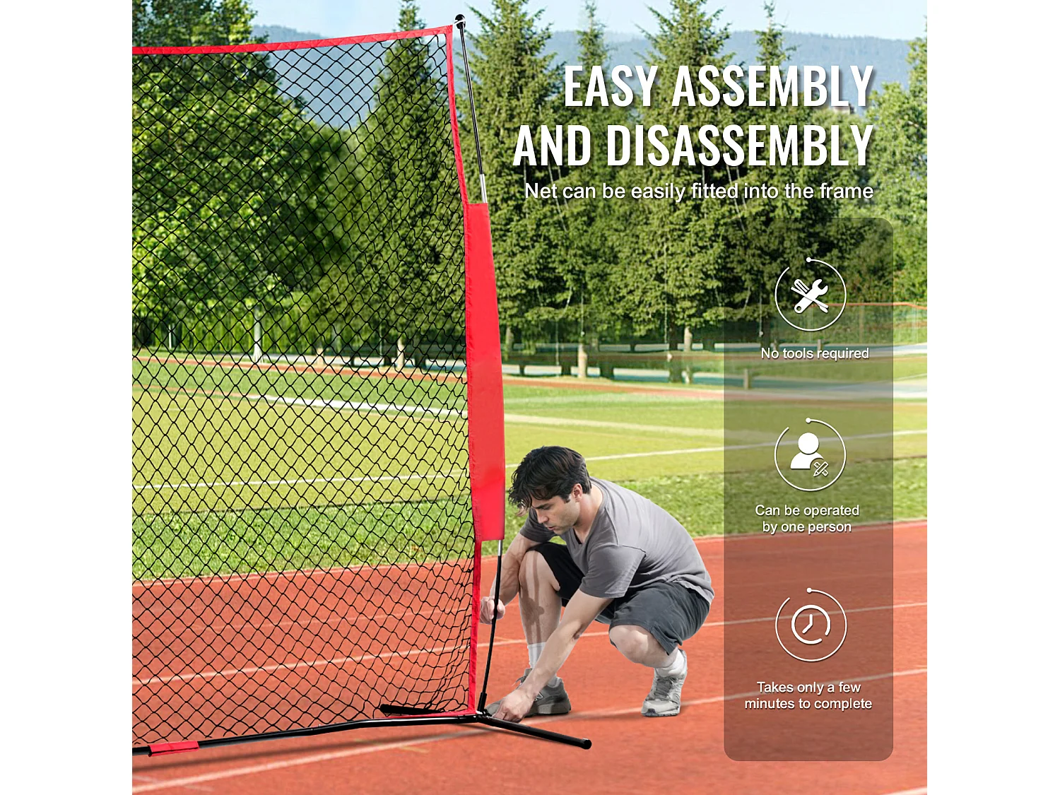 Filet de Protection SucceBuy, Filet d'Entraînement pour Softball, Barrière Sportive, 18 x 18cm pour l'Entraînement