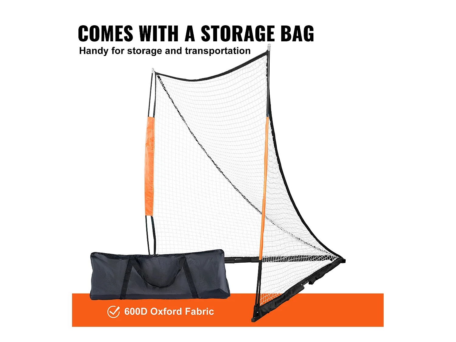 Filet de But de Crosse Sac SucceBuy 15 x 15cm per il Trasporto dell'Attrezzatura Portatile per l'Allenamento in Giardino