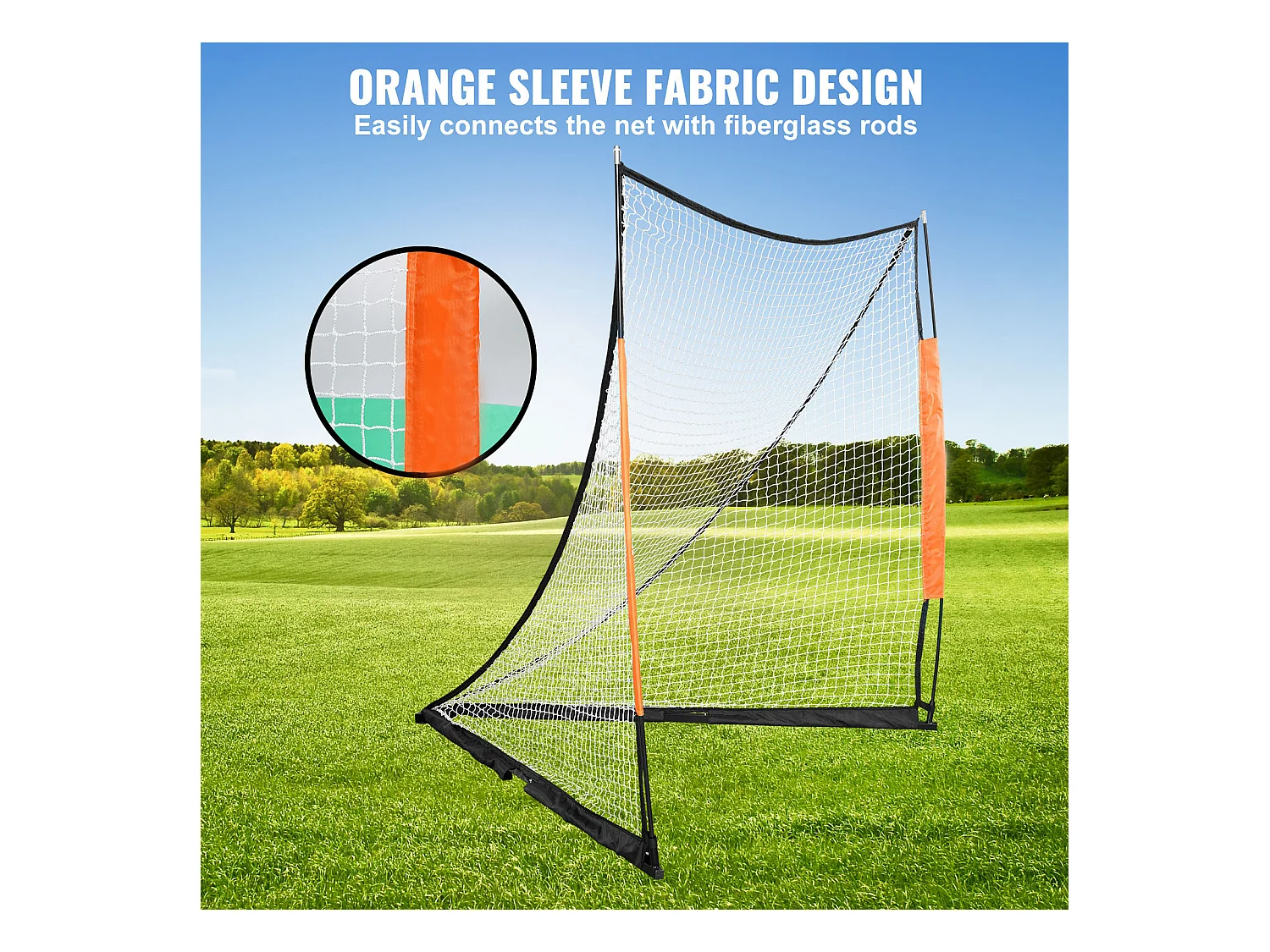 Filet de But de Crosse Sac SucceBuy 15 x 15cm per il Trasporto dell'Attrezzatura Portatile per l'Allenamento in Giardino
