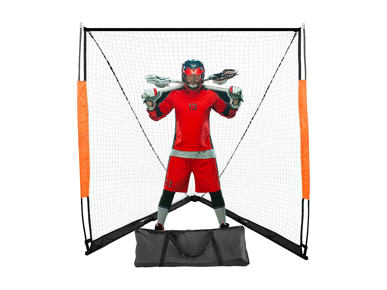 Filet de But de Crosse Sac SucceBuy 15 x 15cm per il Trasporto dell'Attrezzatura Portatile per l'Allenamento in Giardino