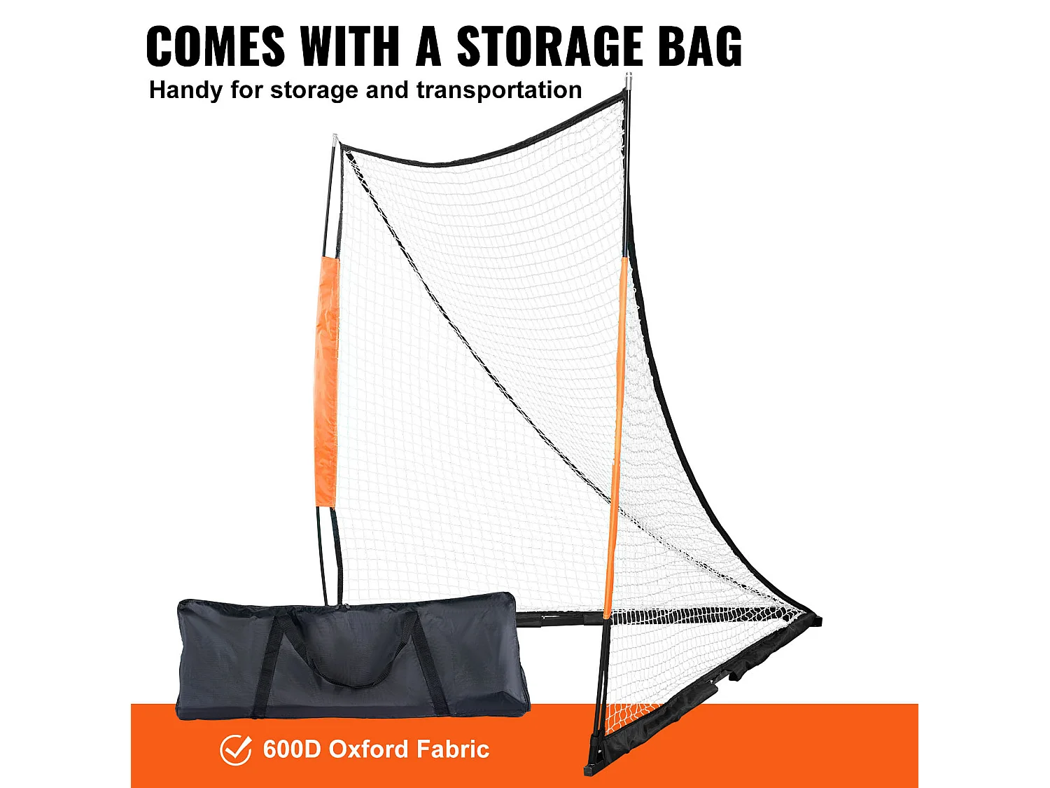 Filet de But de Crosse Sac SucceBuy 15 x 15cm per il Trasporto dell'Attrezzatura Portatile per l'Allenamento in Giardino