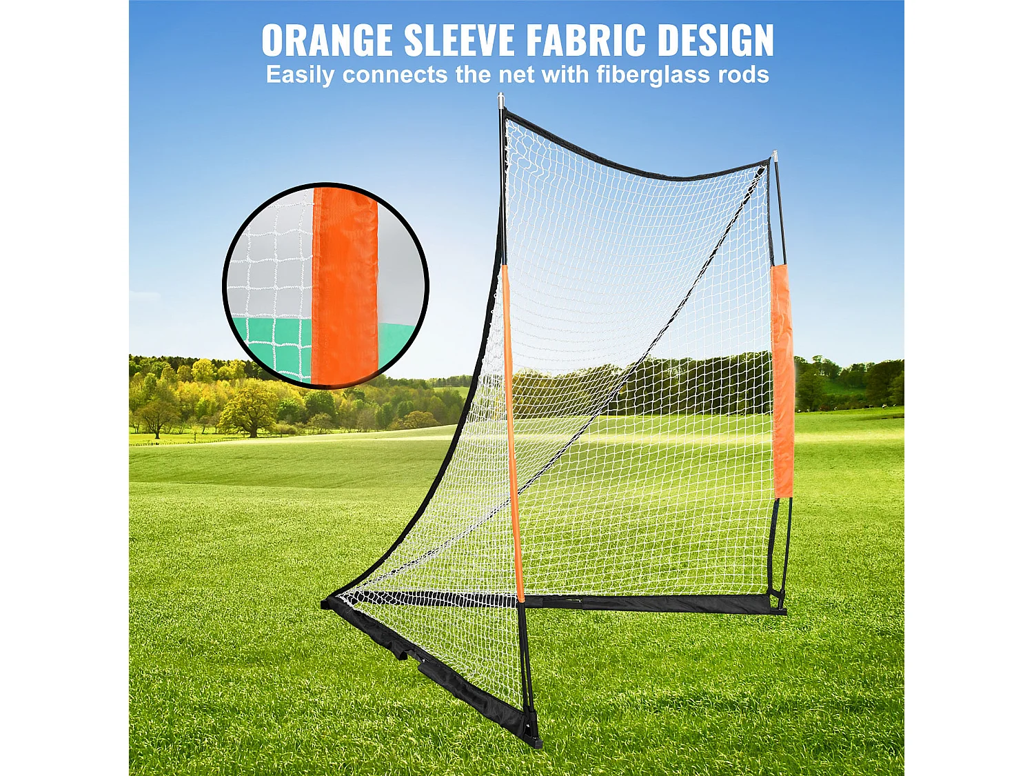 Filet de But de Crosse Sac SucceBuy 15 x 15cm per il Trasporto dell'Attrezzatura Portatile per l'Allenamento in Giardino